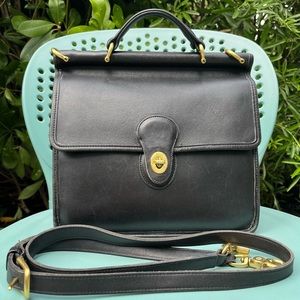 Vintage Coach Black Willis Purse (#9927)